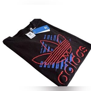 Adidas OG Sketch Trefoil Graphic T-Shirt Men's Black Classic Logo Size M NEW